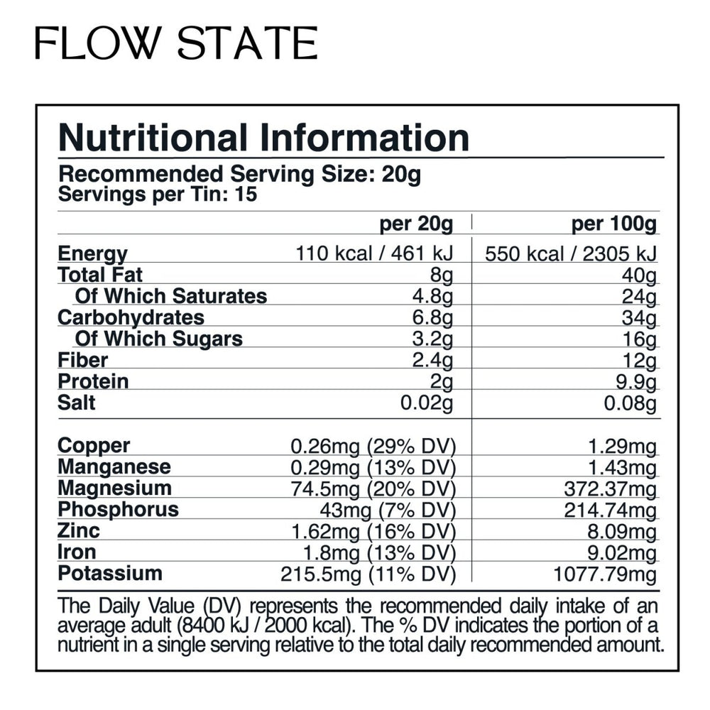 
                  
                    Flow State Ceremonial Cacao Blend - Tin 300g - Abundance
                  
                