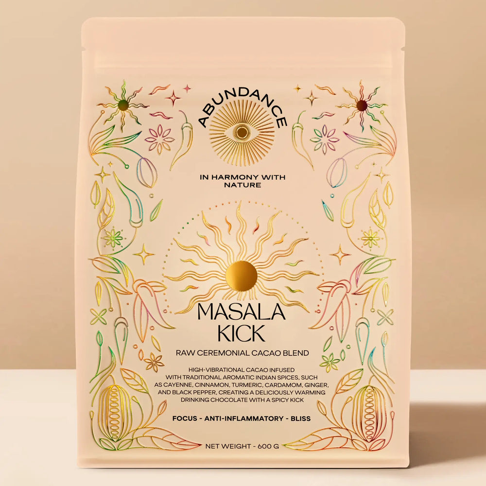
                  
                    Masala Kick Ceremonial Cacao Blend - Pouch 600g - Abundance
                  
                