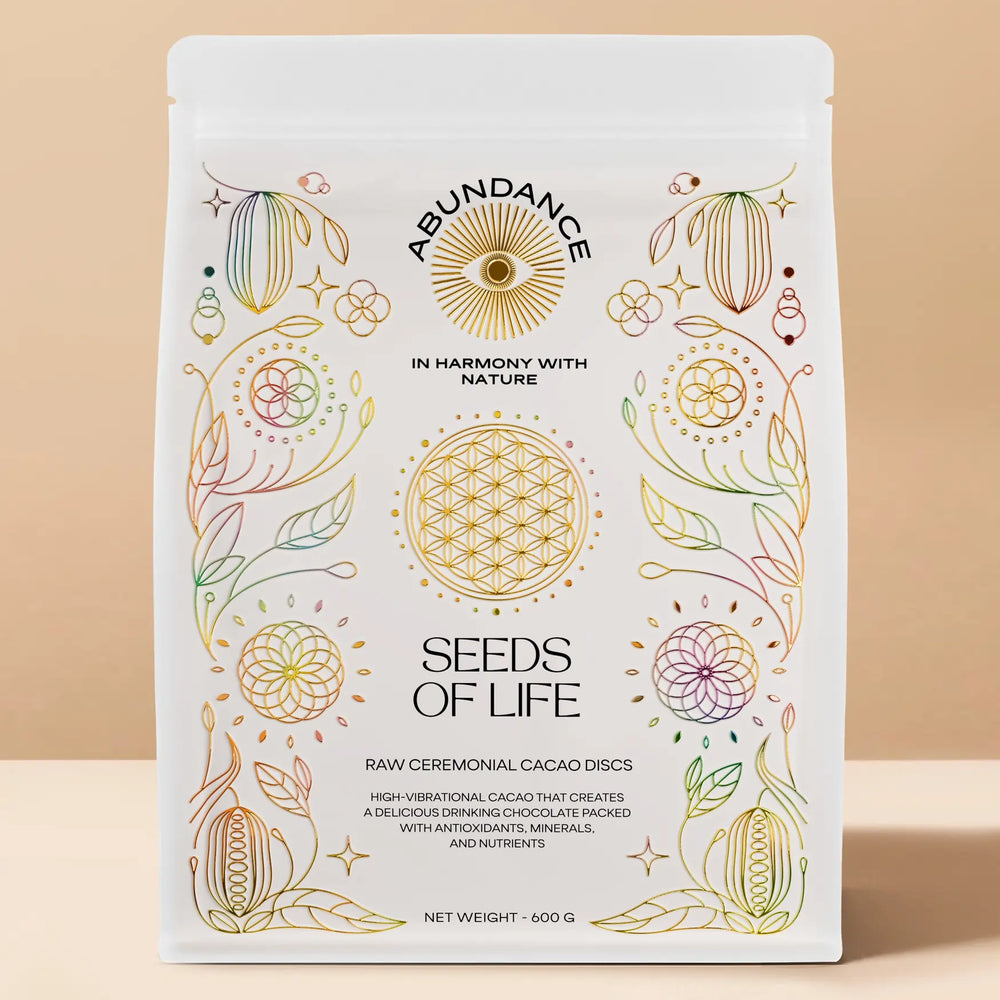 Ceremonial Cacao Seeds of Life - Pouch 600g - Abundance